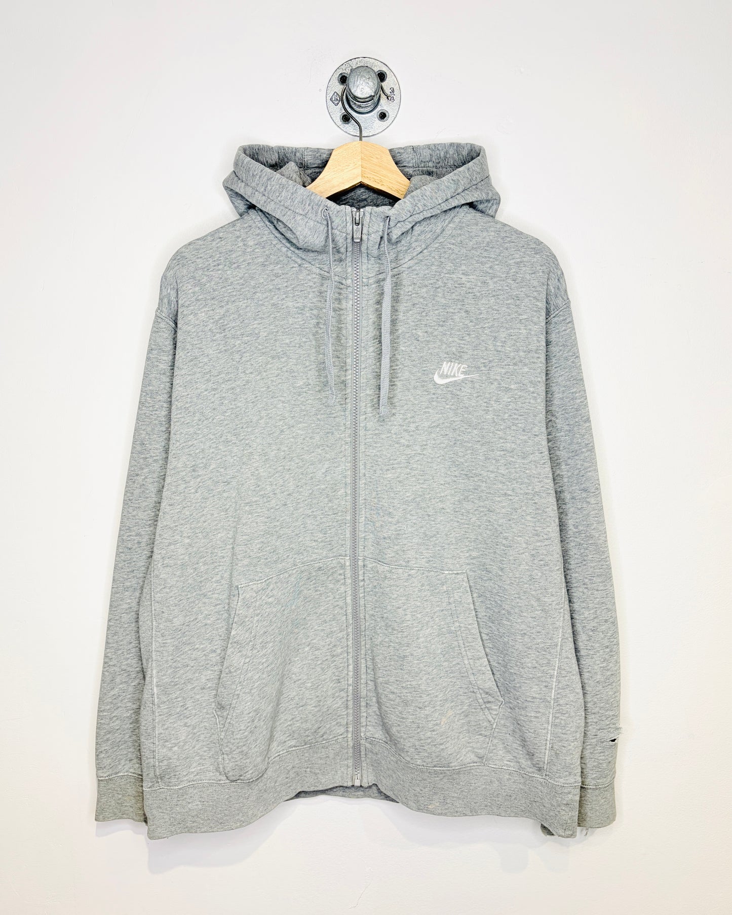 Nike Ash Grey Zip Up Hoodie
