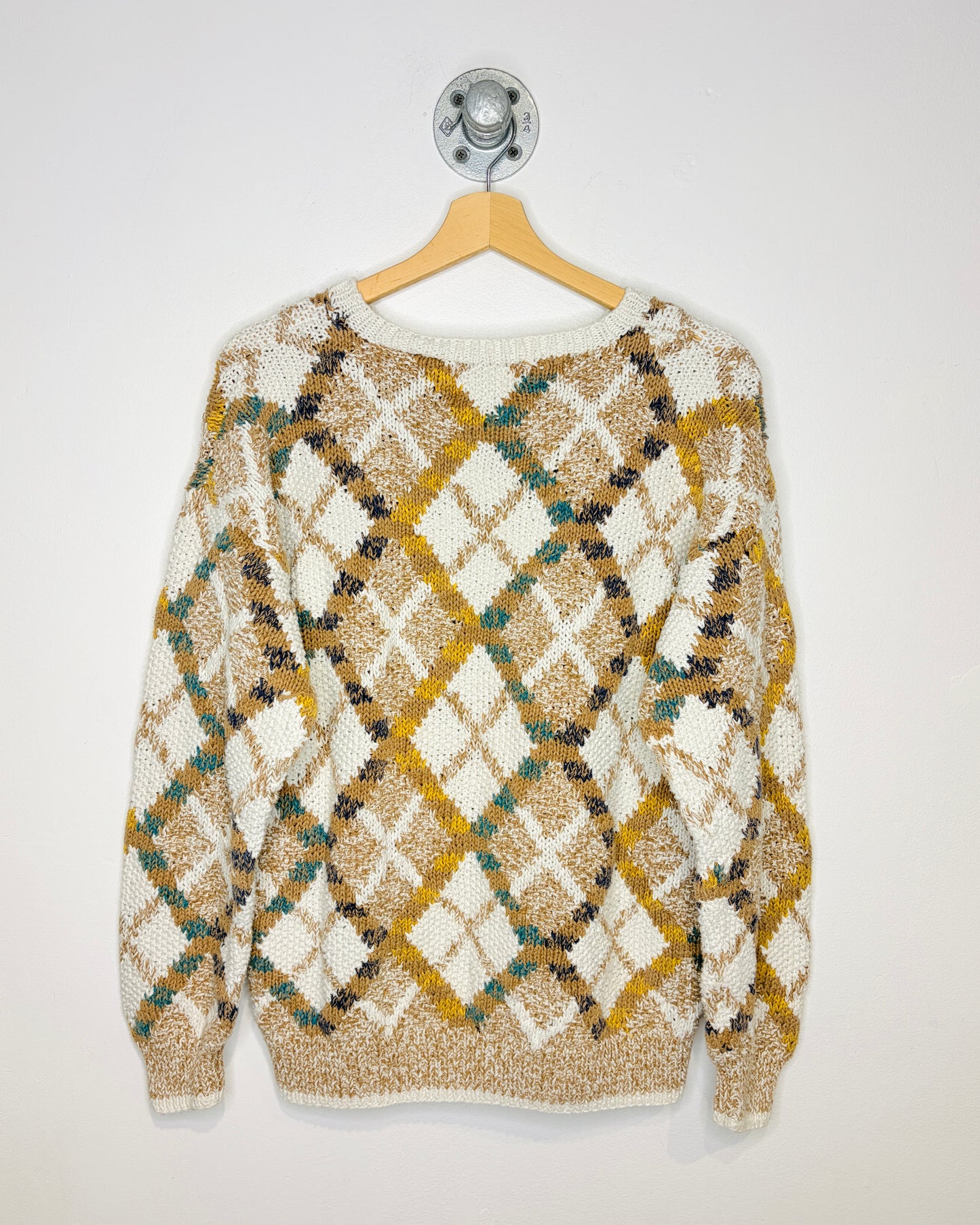 Vintage 90s Emporio Gitano Chunky White Knit Sweater