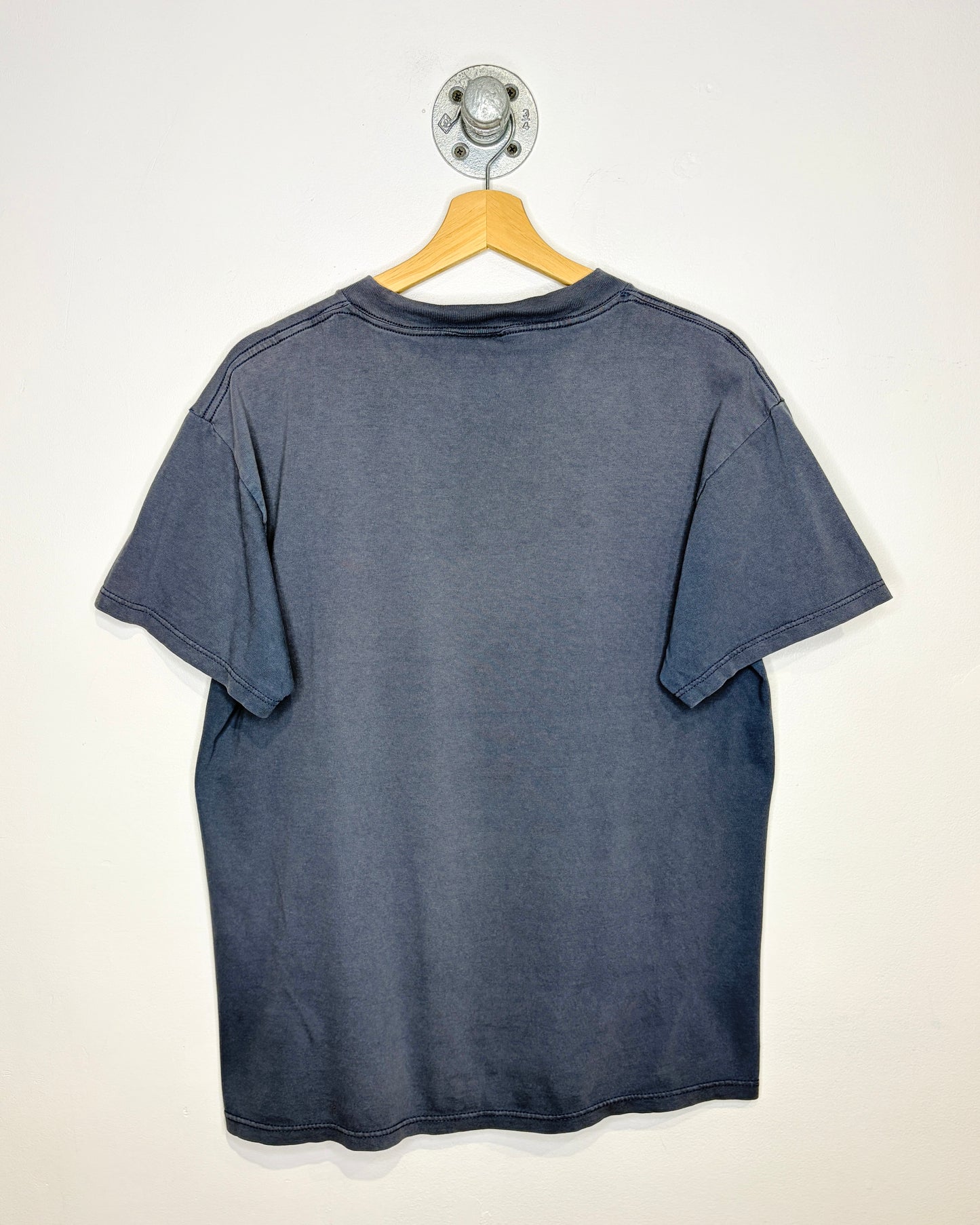 Vintage 90s Catch The Wind Faded Slate Blue Tee Shirt