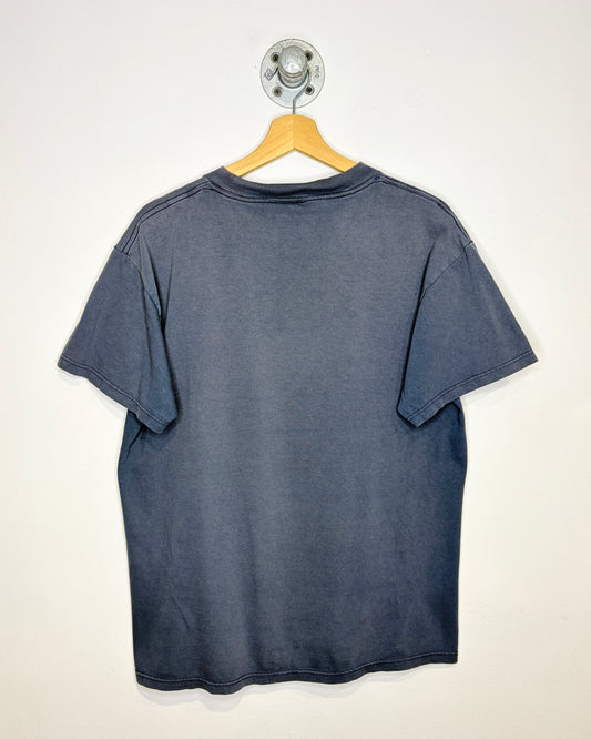 Vintage 90s Catch The Wind Faded Slate Blue Tee Shirt