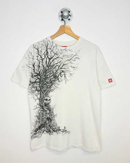 2000s Y2K Element Skateboards White Tee Shirt