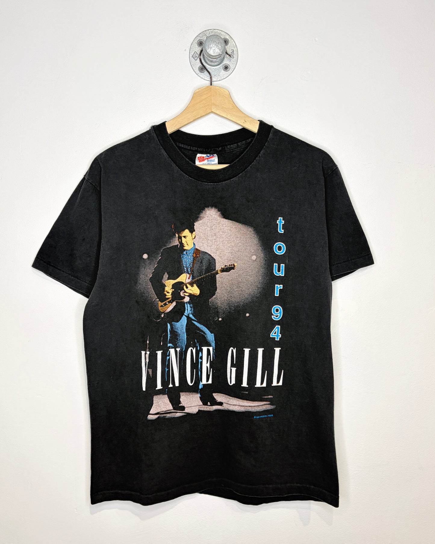 Vintage 1994 Vince Gill Tour Black Tee Shirt