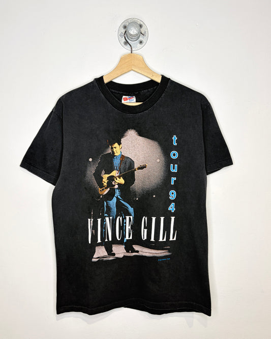 Vintage 1994 Vince Gill Tour Black Tee Shirt