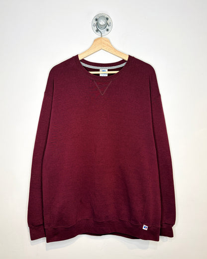 Vintage 2000s Russell Athletics Burgundy Basic Crewneck Sweatshirt
