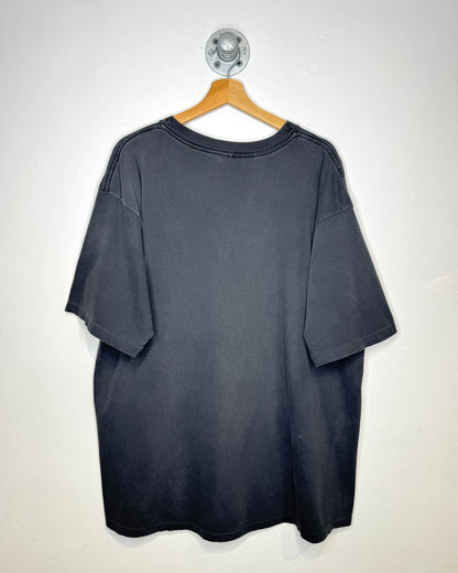 Vintage 90s Blank Heavily Faded Black Tee Shirt