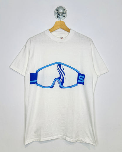 Vintage 80s Scott Goggles White Tee Shirt