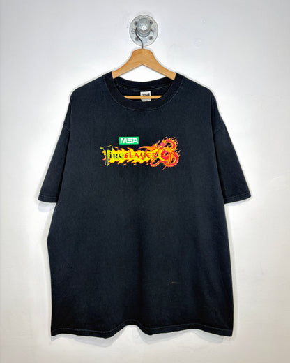 2000s MSA Fireslayer Black Tee Shirt