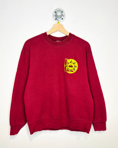 Vintage 1990s Curling Jessica Burgundy Crewneck Sweatshirt