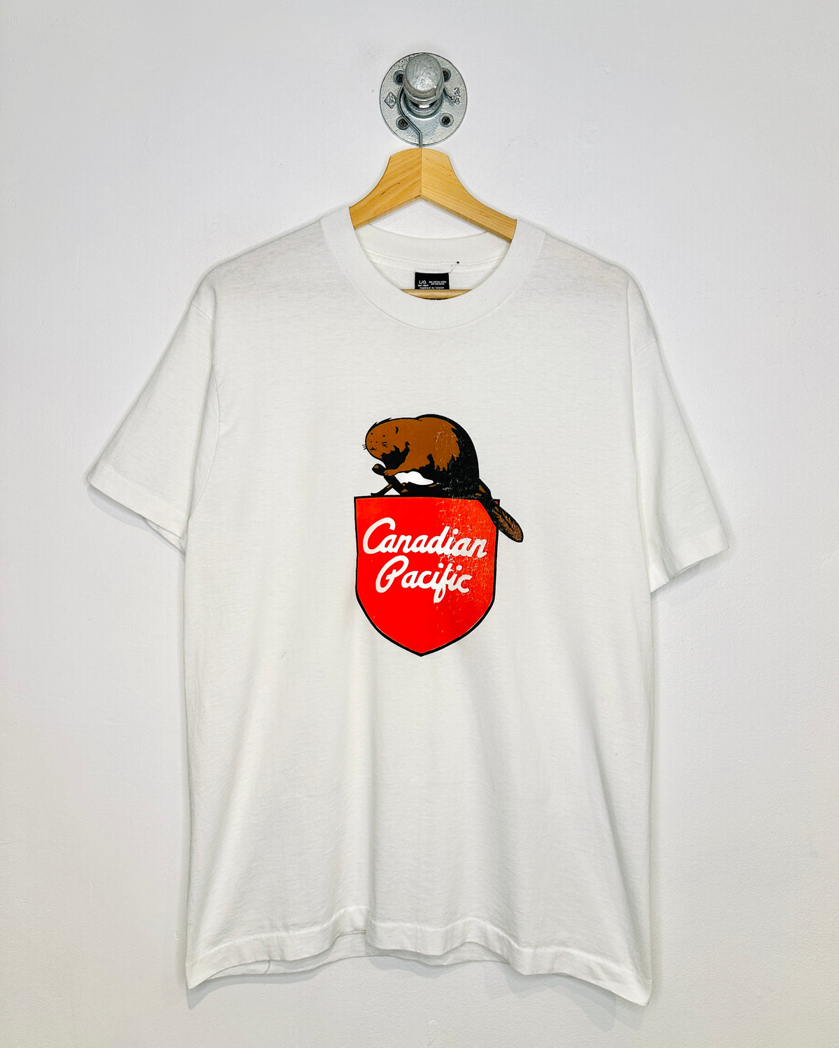 Vintage Canadian Pacific Railway White Tee Shirt