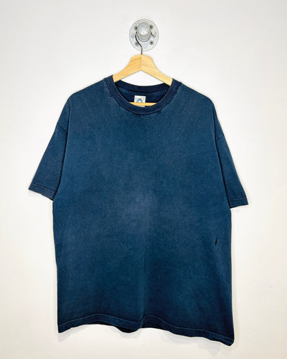 Vintage AAA Blank Faded Navy Blue Tee Shirt