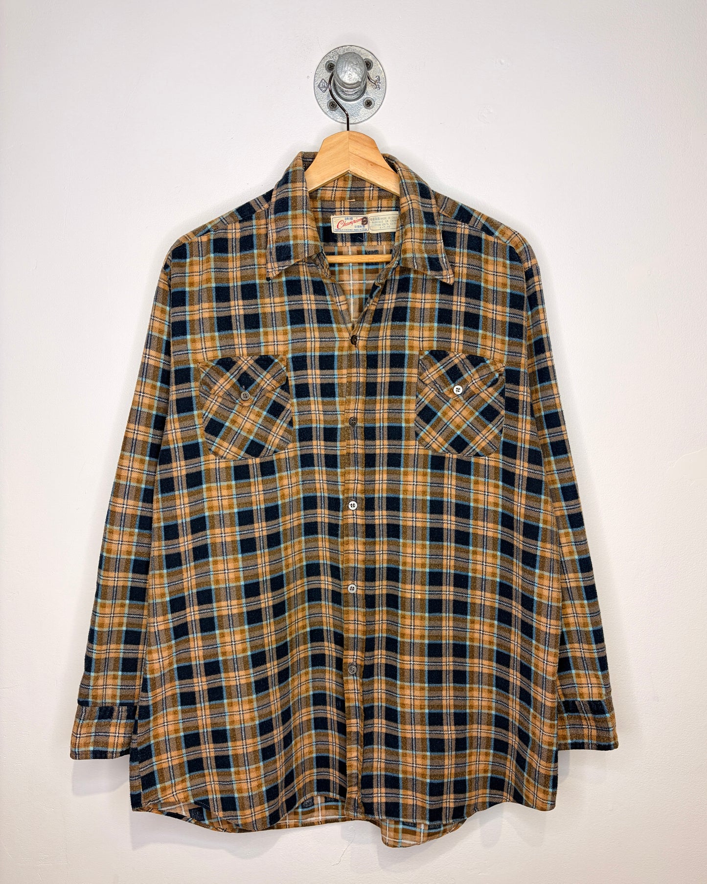 Vintage 70s Champion Earth Tone Flannel