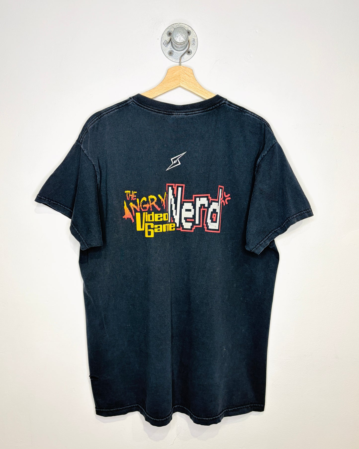 Vintage 2000s The Angry Video Game Nerd Black Promo Tee Shirt