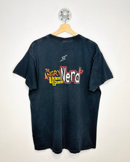 Vintage 2000s The Angry Video Game Nerd Black Promo Tee Shirt