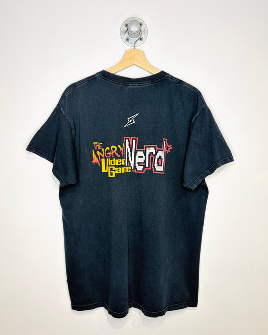 Vintage 2000s The Angry Video Game Nerd Black Promo Tee Shirt