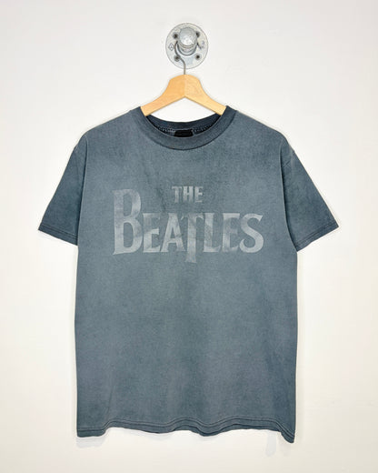 2008 The Beatles Heavily Faded Black Band Tee Shirt