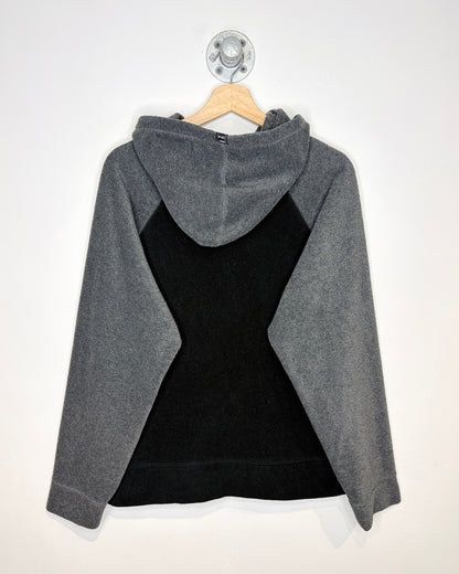 2000s Old Navy TwoTone Grey & Black Fleece Hoodie