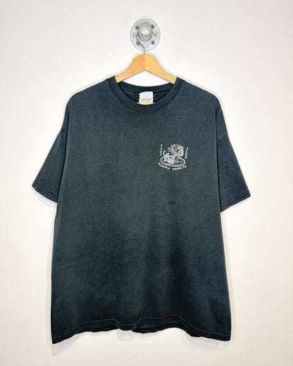 Vintage 2000s Kenpo Karate Faded Black Tee Shirt