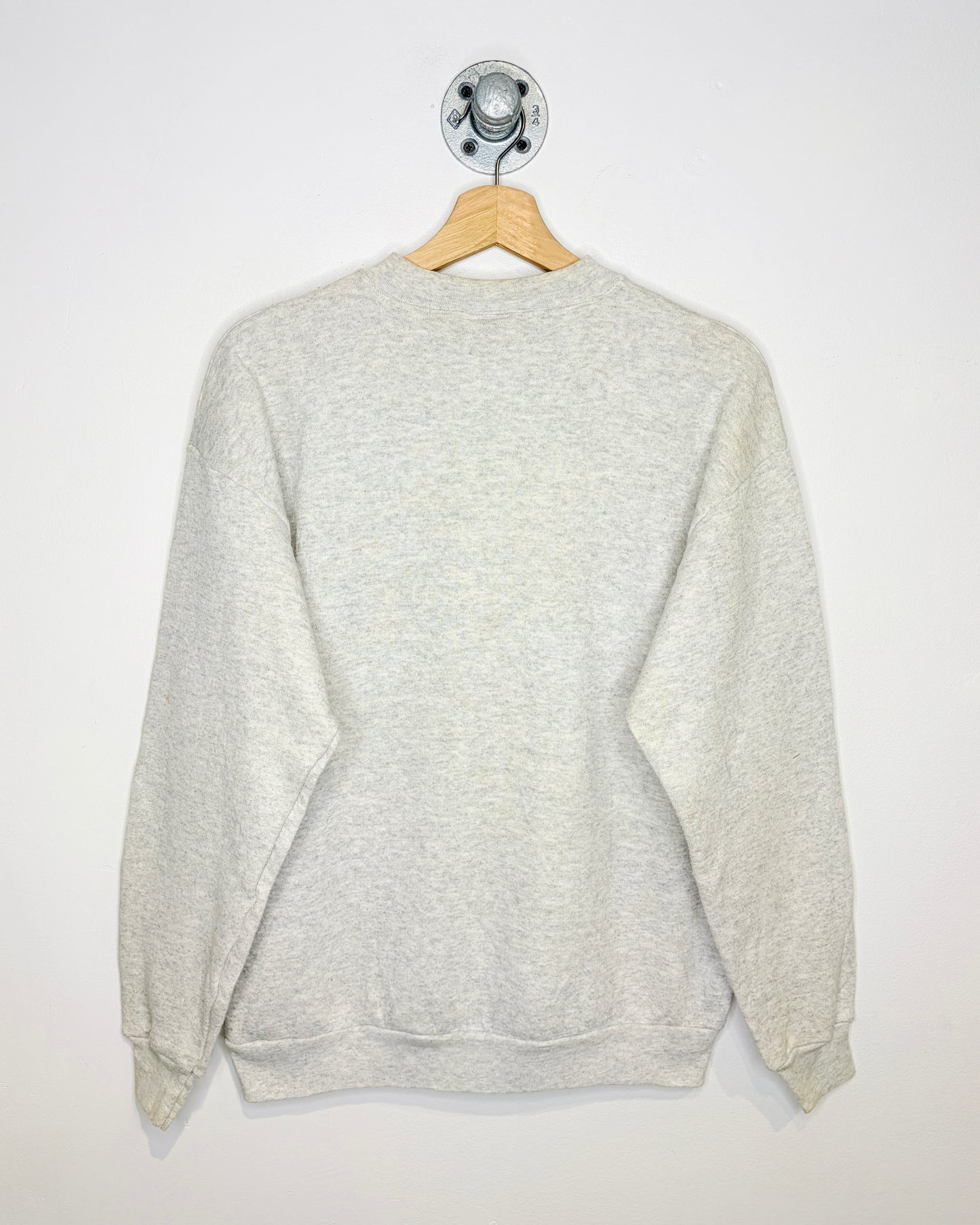 Vintage 1999 Looney Tunes “Mil-Looney-um” Graphic Print Grey Crewneck Sweatshirt