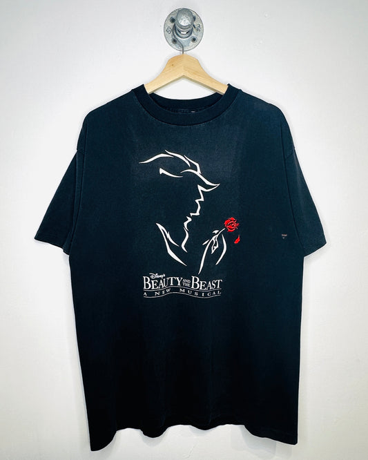Vintage 1994 Beauty And The Beast Black Tee Shirt