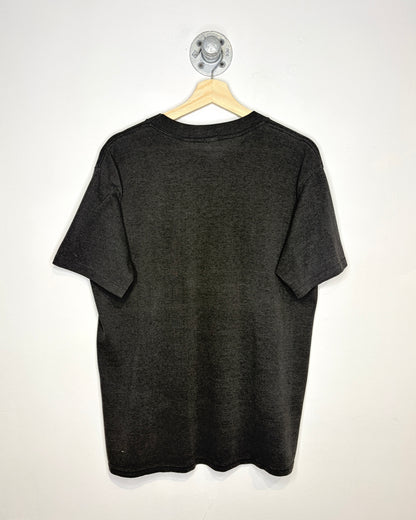 Vintage 1990 Earthy Says Recycle Black Tee Shirt