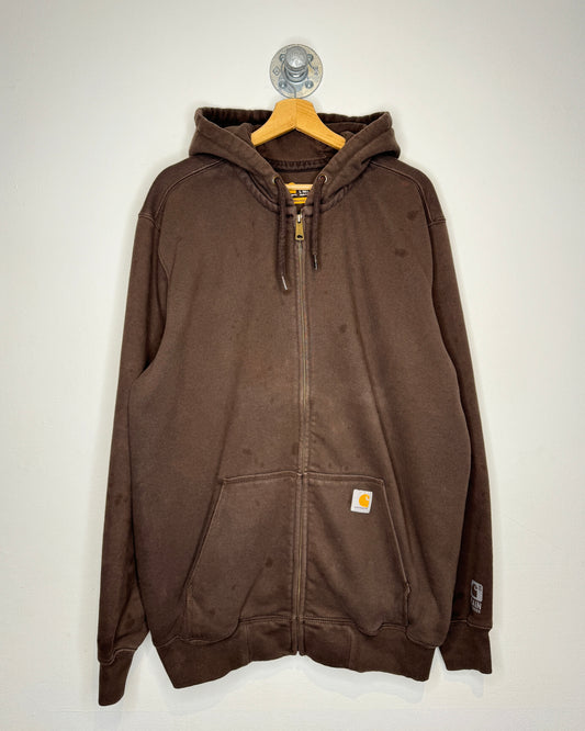 Carhartt Original Fit Brown Zip Up Hoodie
