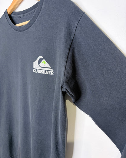 Quicksilver Faded Black Longsleeve Shirt