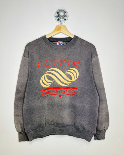 Vintage 90s U. S. Shoe Charcoal Grey Crewneck Sweatshirt