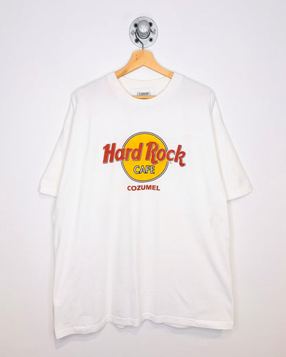 Vintage 1990s Hard Rock Cafe Cozumel White Tee Shirt