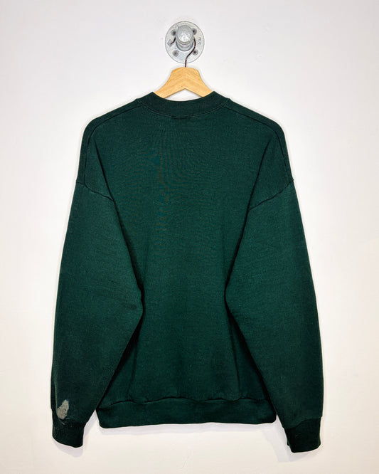 Vintage 90s Disney Minnie Mouse Forest Green Crewneck Sweatshirt