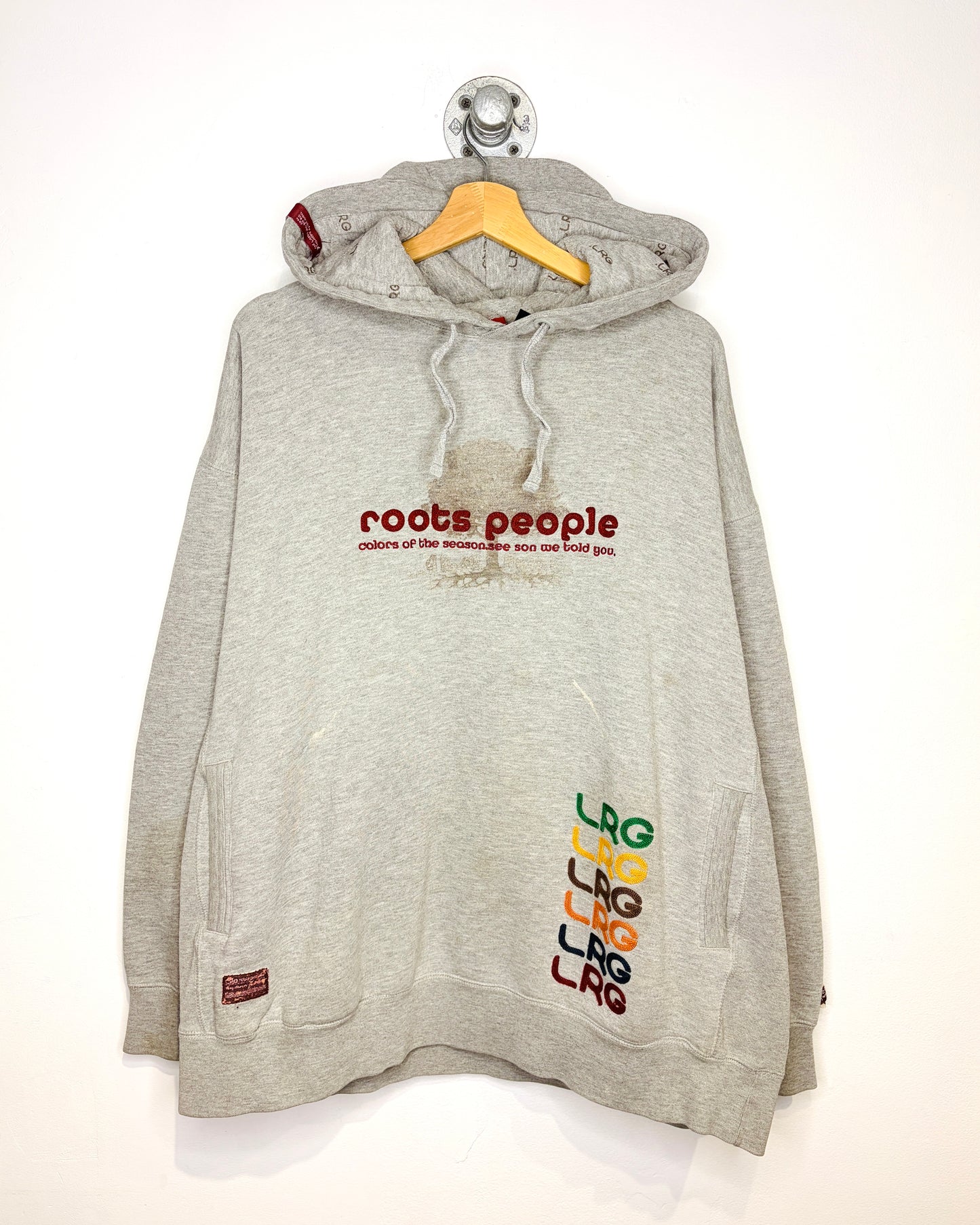 Vintage LRG “Roots People” Grey Hoodie