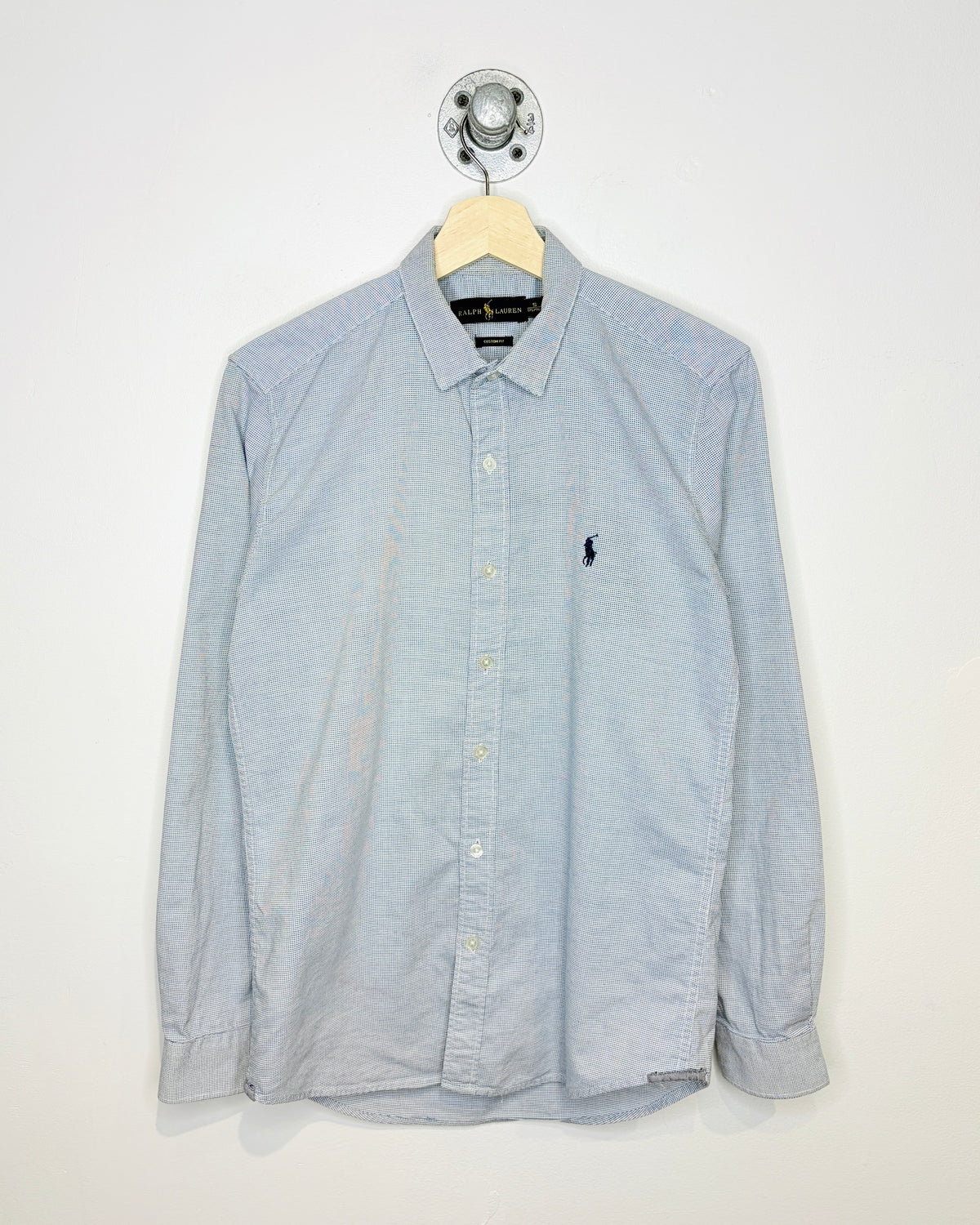Polo Ralph Lauren Embroidered Blue Button Up Shirt