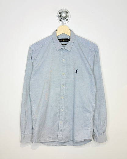 Polo Ralph Lauren Embroidered Blue Button Up Shirt
