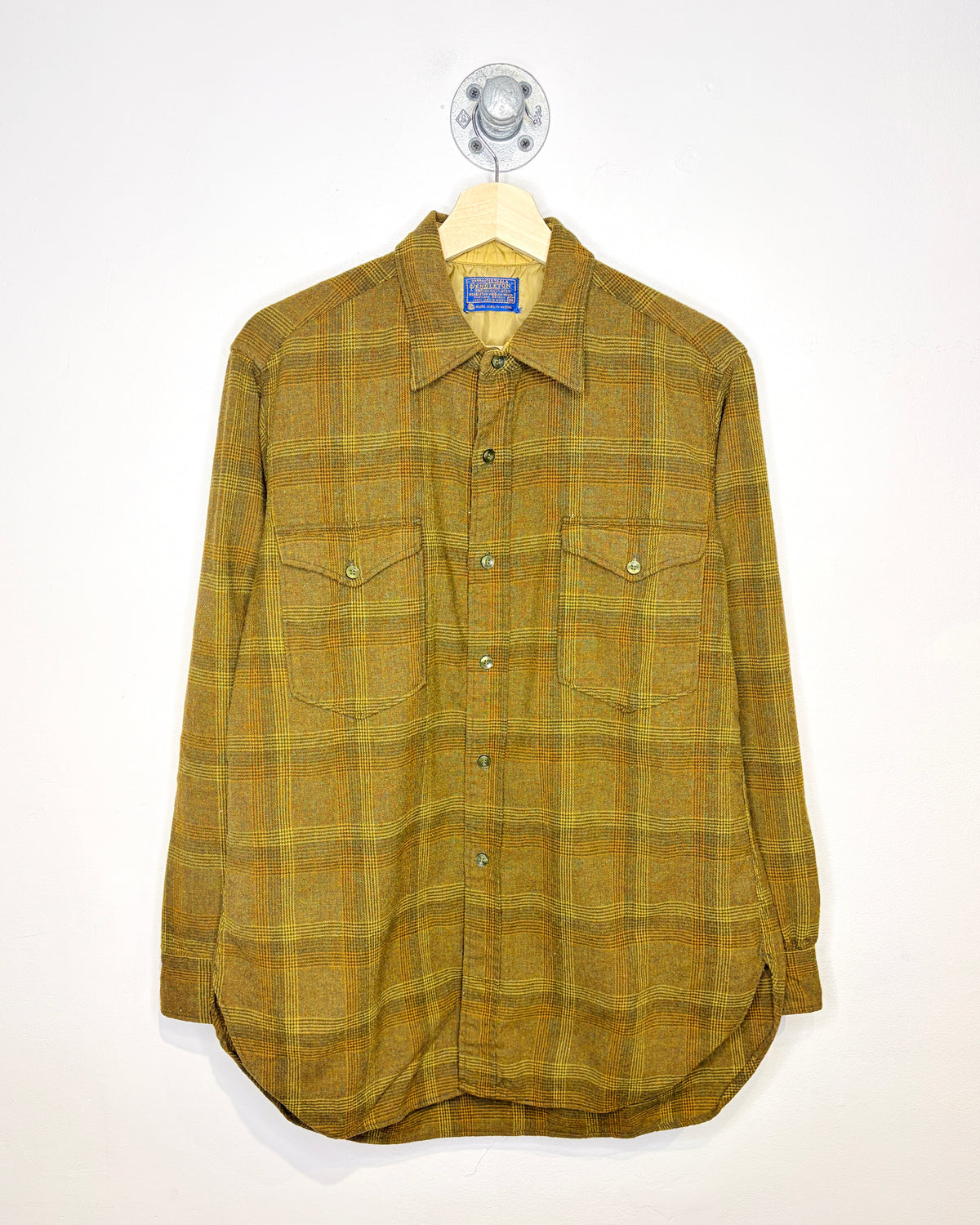 Vintage 90s Pendleton 100% Wool Earth Tone Flannel