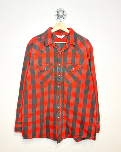 Vintage 90s Frostproof Red Plaid Pearl Snap Flannel