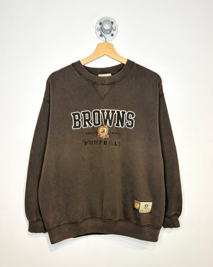 Vintage NFL Cleveland Browns Embroidered Tonal Crewneck Sweatshirt