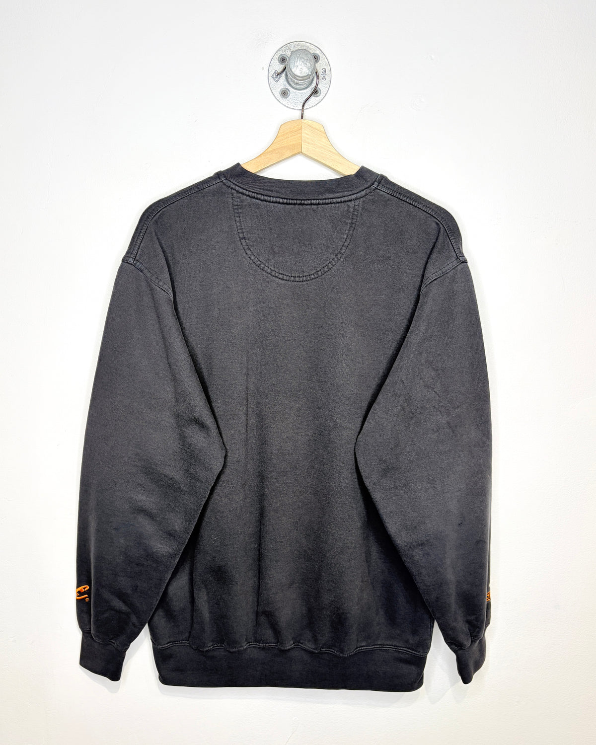 Vintage 90s Tony Stewart NASCAR Chain Stitch Black Crewneck Sweatshirt