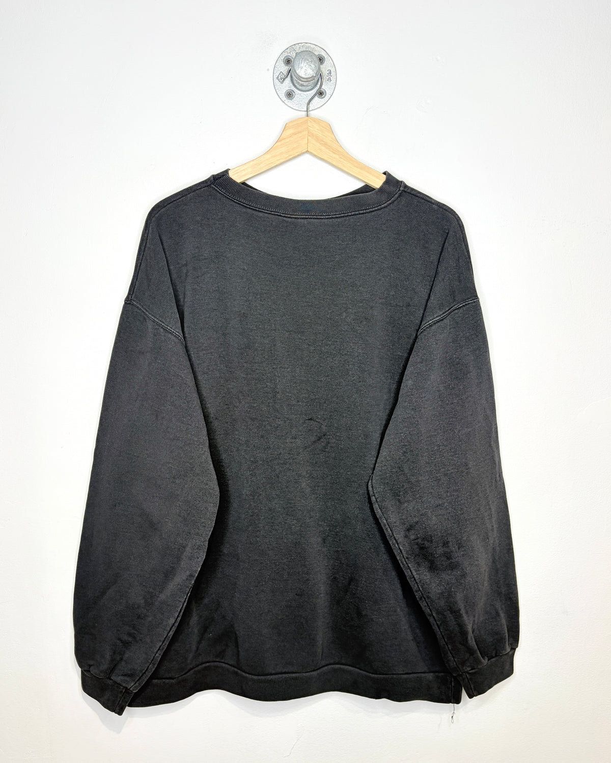 Vintage 90s Hard Rock Cafe London Faded Black Crewneck Sweatshirt