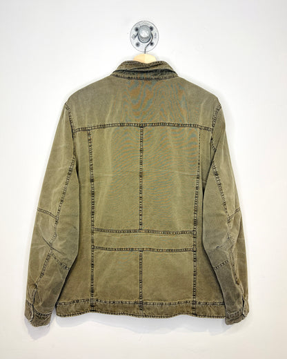 2000s Levi’s Fleece-Lined Heavily Faded Green Utility Jacket