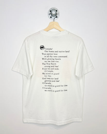 Vintage 90s Proud To Be Canadian White Tee Shirt