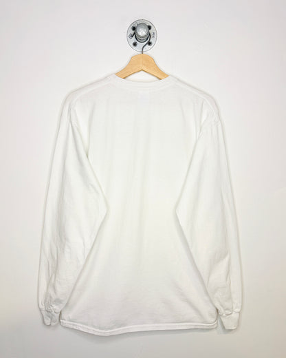 2000s “That Big Eh?” White Fishing Longsleeve Shirt