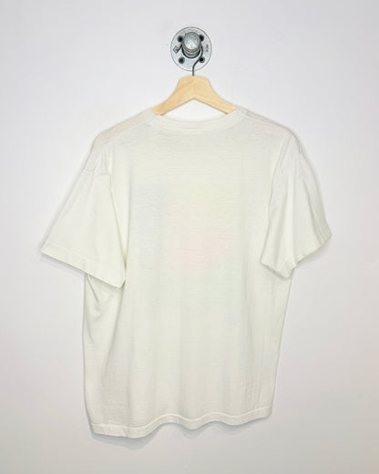 Vintage 80s Banff Canada Paper Thin White Tee Shirt