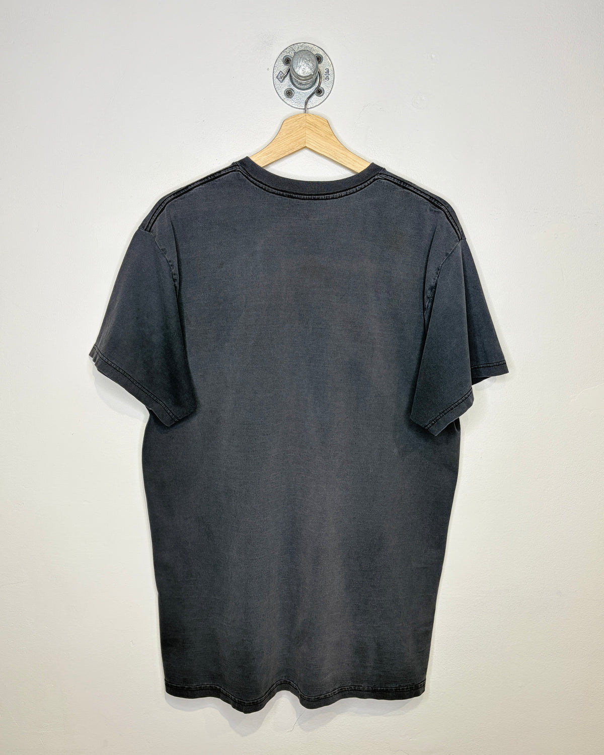 Vintage 90s/00s Fender Guitars Faded & Distressed Black Tee Shirt