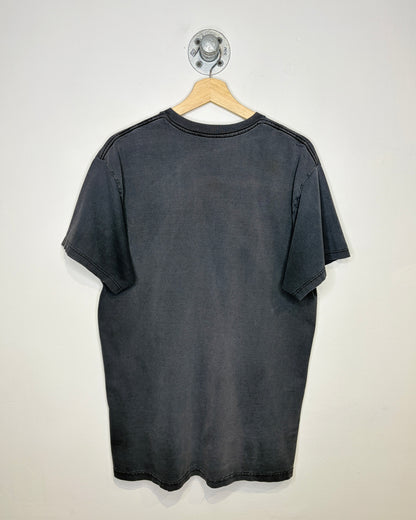 Vintage 90s/00s Fender Guitars Faded & Distressed Black Tee Shirt
